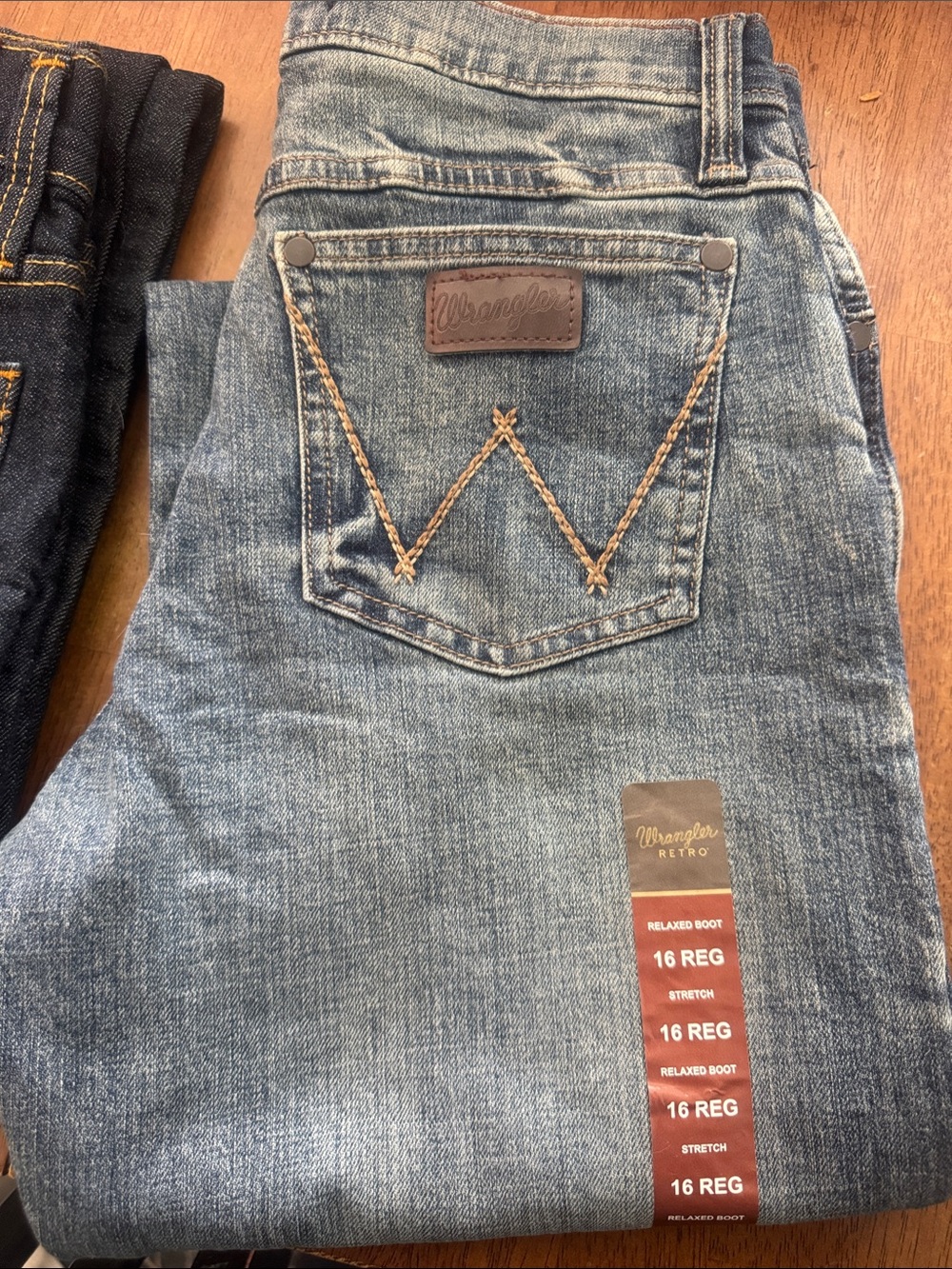 Wrangler Light Blue Relaxed Boot Jeans
